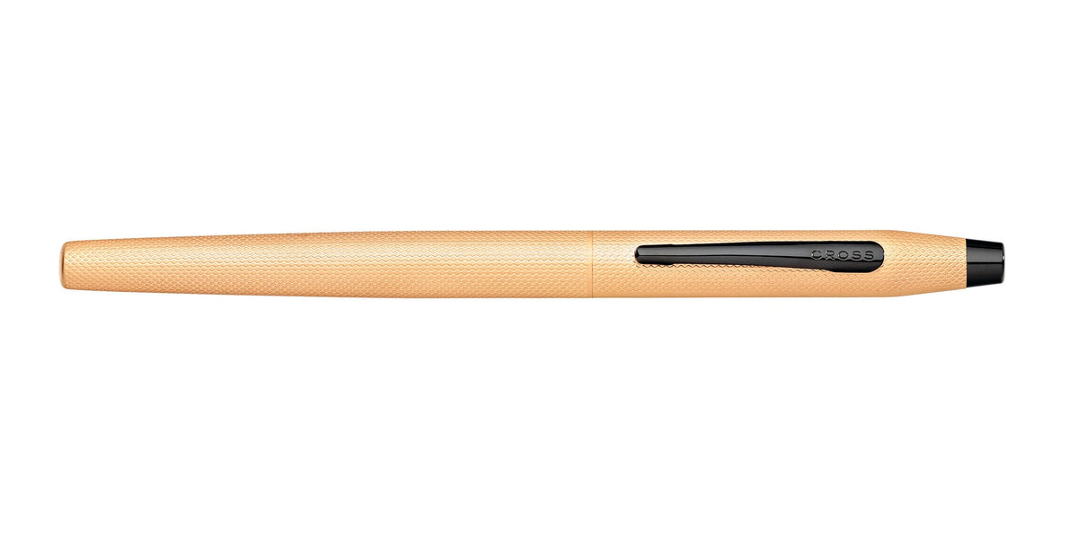 A.T. Cross Classic Century brushed rose-gold PVD rollerball pen with CROSS clip on Tampa Home & Garden Store