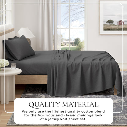 the Soft Organic Cotton Jersey Knit Bed Sheets