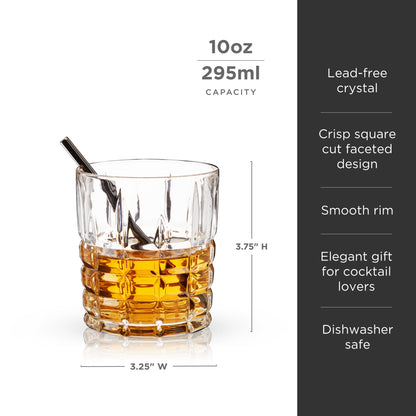 Highland Lead Free Crystal Tumbler Set of Four
