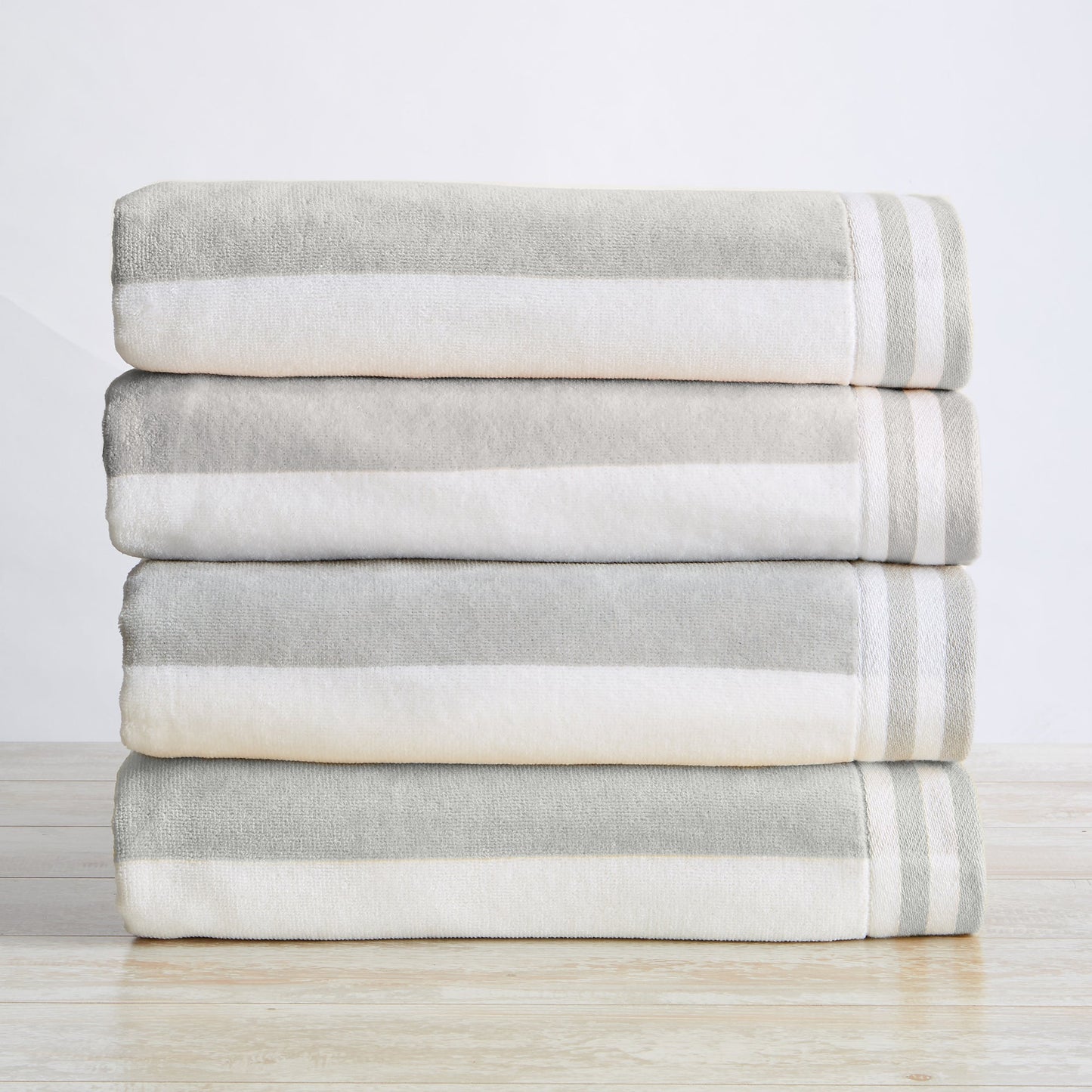 Striped Cabana Beach Towel and Soft Pastel Colors