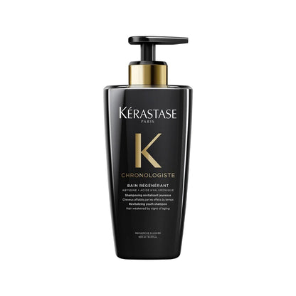 Kerastase Chronologiste Bain Regénérant shampoo black 500ml with gold pump Kérastase Paris on Tampa Home & Garden Store