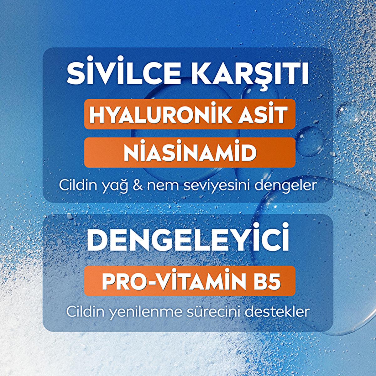 Nivea Acne Control Facial Serum banner in blue, features hyaluronic acid and niacinamide on Tampa Home & Garden Store