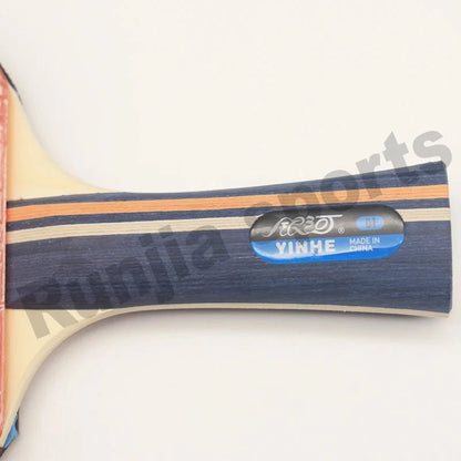YINHE 01B table tennis paddle with blue label, pimples-in rubber, wooden handle on Tampa Home & Garden Store