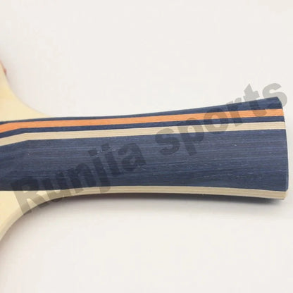 Table tennis paddle Yinhe 01B with blue pimples-in rubber and striped edge EstaliosFit on Tampa Home & Garden Store