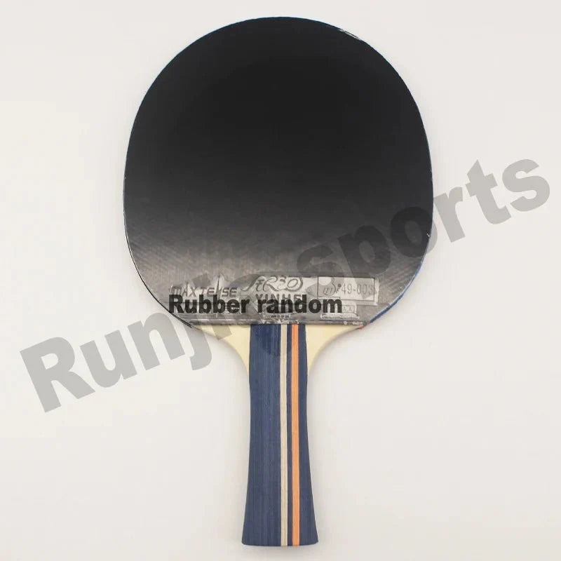 Yinhe 01B original pimples-in table tennis paddle with black blade and blue striped handle on Tampa Home & Garden Store