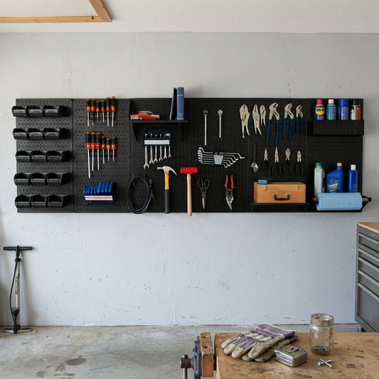 Metal Pegboard Workbench and Storage Kit