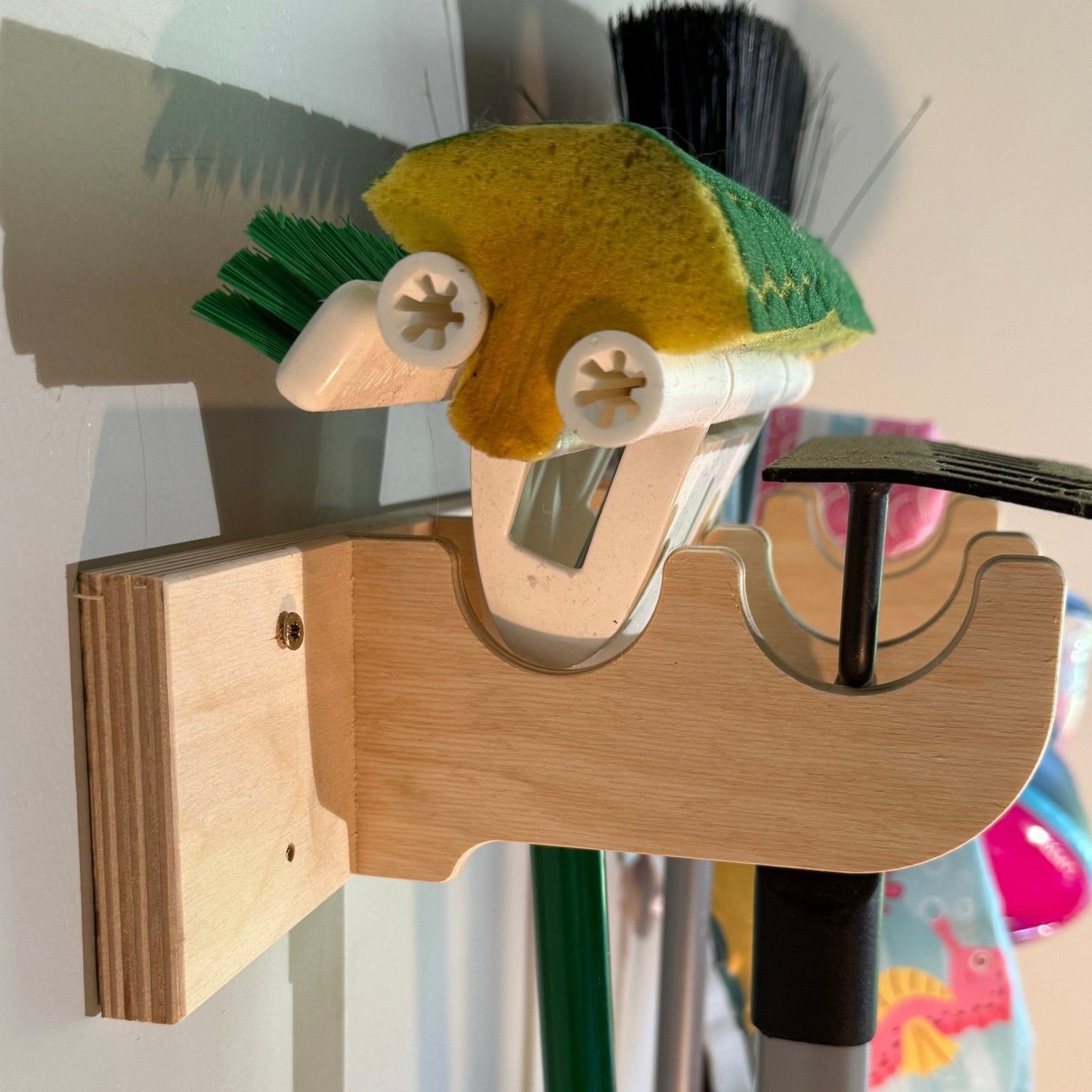 Support mural pour outils de garage robuste – Barres de rangement pour outils de jardin