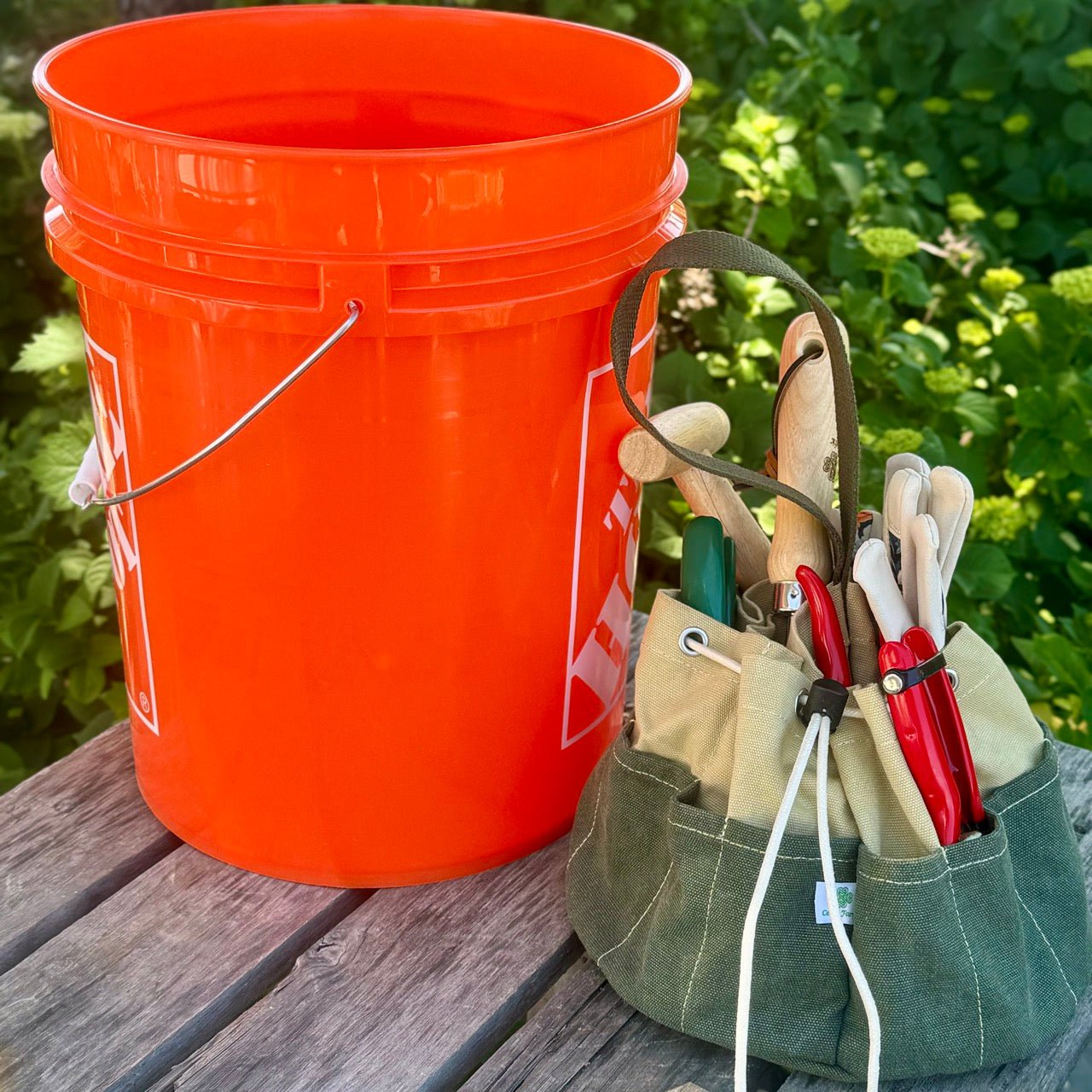 Bucket Storage Pocket Bag | Heavy Duty Canvas