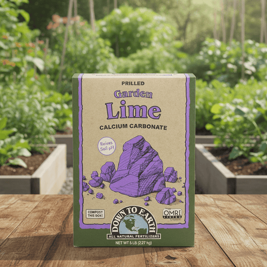 Chaux granulée pour jardin (boîte de 2,27 kg)