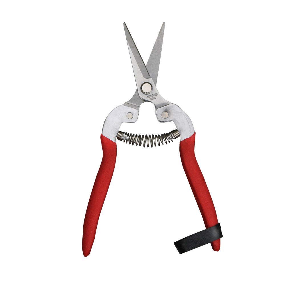 Compact pruning shears, red-handled, spring-loaded with locking latch, Womanswork Garden of Paradise on Tampa Home & Garden Store