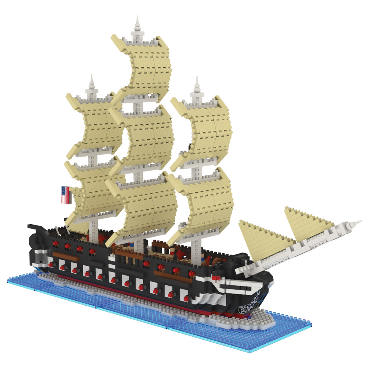 Mini blocs de construction - USS Constitution Boston MA