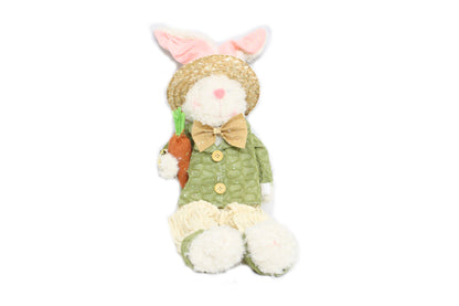 Figura de conejito sentado de tela de primavera - Niño