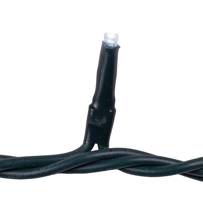 Cadena de luces LED de 300 luces y 3 mm con cable verde blanco frío
