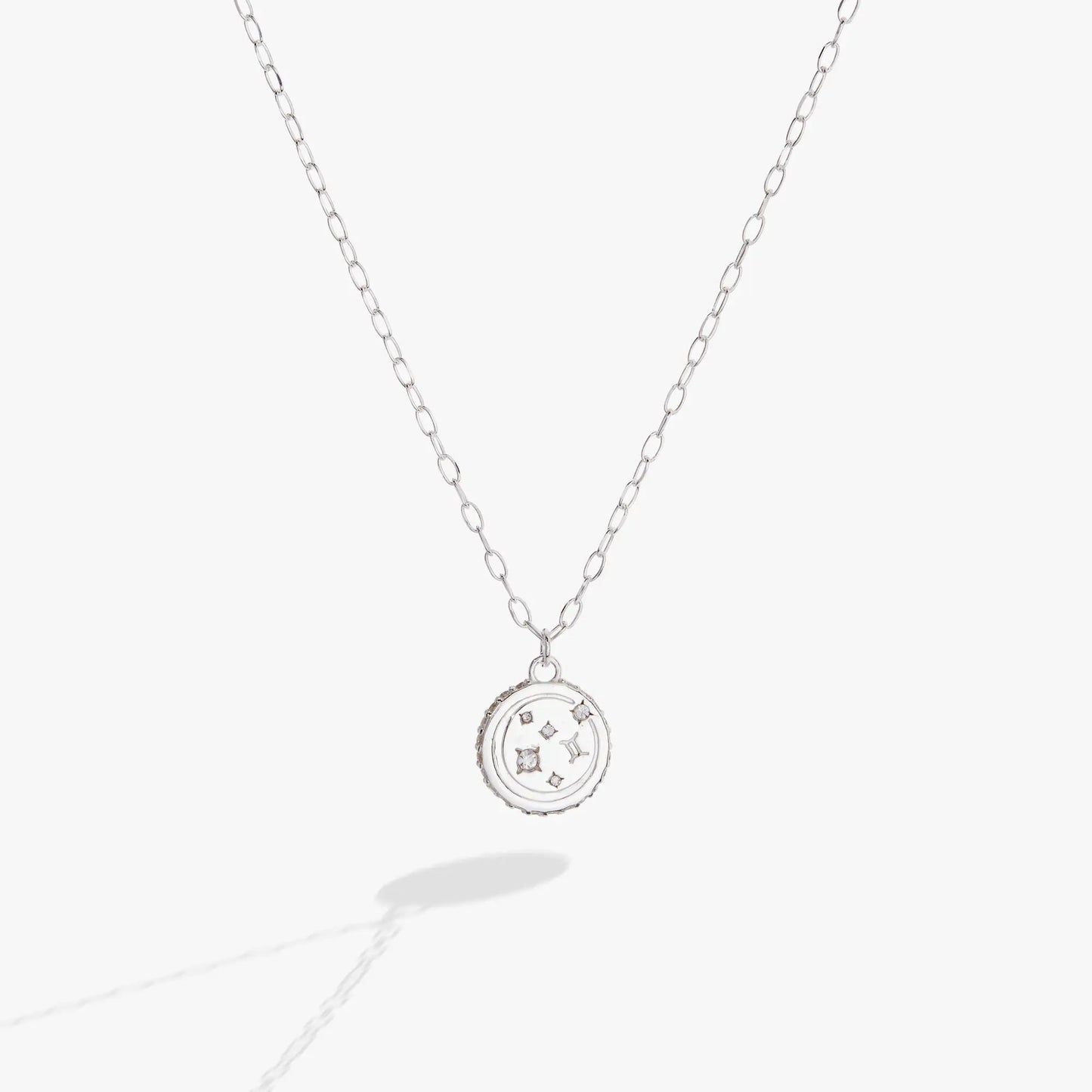 Gemini Zodiac Precious Necklace by ALEX AND ANI with constellation pendant on silver chain on Tampa Home & Garden Store
