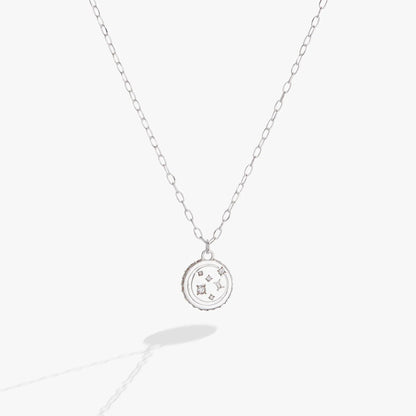 Gemini Zodiac Precious Necklace by ALEX AND ANI with constellation pendant on silver chain on Tampa Home & Garden Store