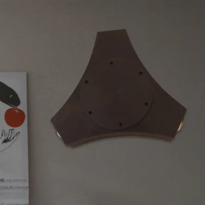 Bronze geometric wall sconce by Decorbites, angular layered metal silhouette Home & Garden on Tampa Home & Garden Store