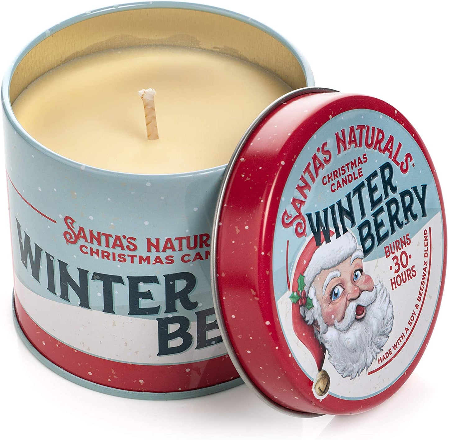 Vela en lata de 9 oz con sabor a bayas de invierno