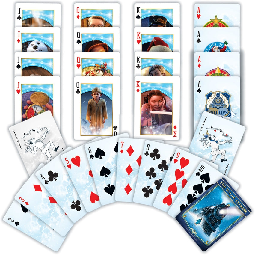 Las cartas de juego de Polar Express