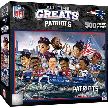 Rompecabezas de 500 piezas de los New England Patriots - Los grandes de todos los tiempos