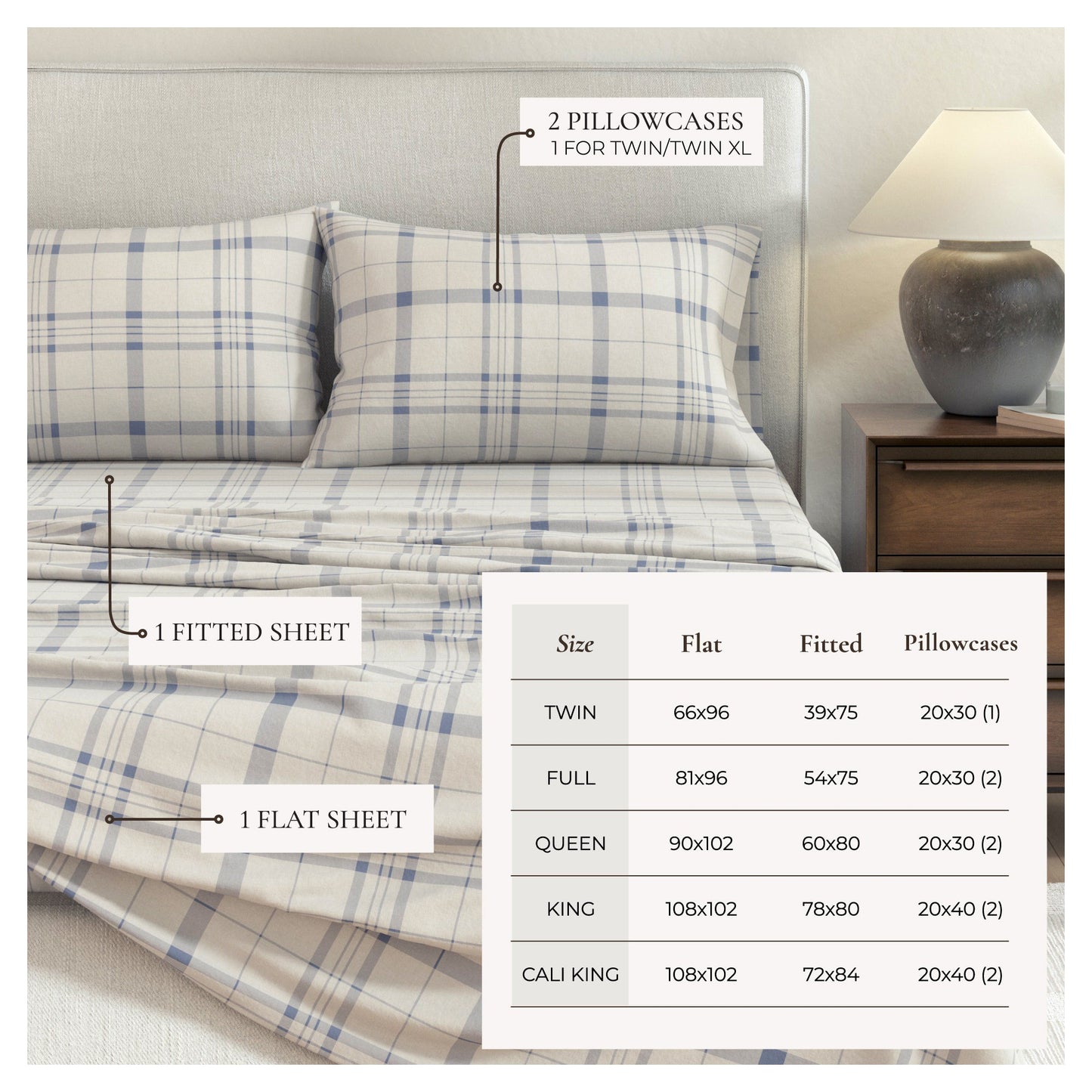 Turkish Cotton Flannel Sheet Set and Stripes