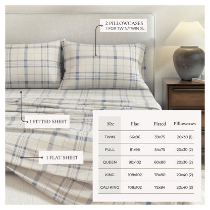 Turkish Cotton Flannel Sheet Set and Stripes