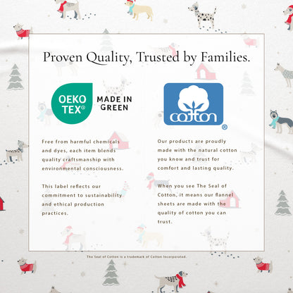 Turkish Cotton And Christmas Flannel Sheet Set