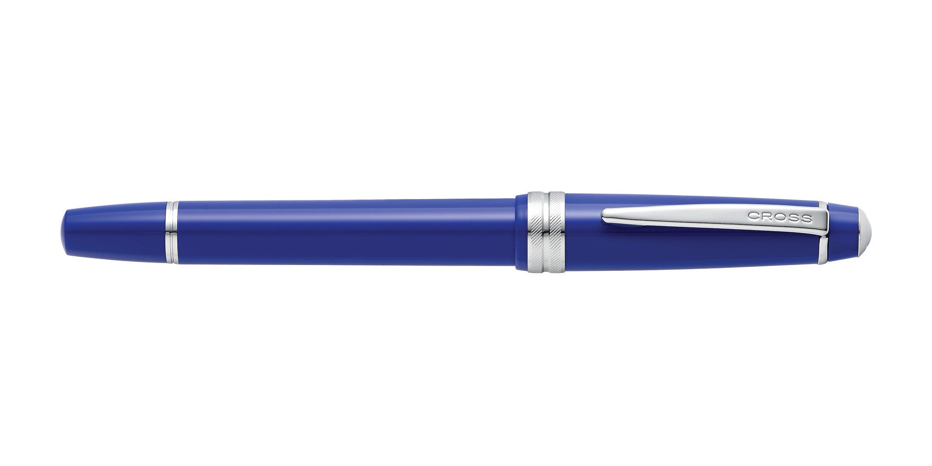 Bailey Light Polished Blue Resin Extra-Fine Nib Fountain Pen with Cross clip on Tampa Home & Garden Store