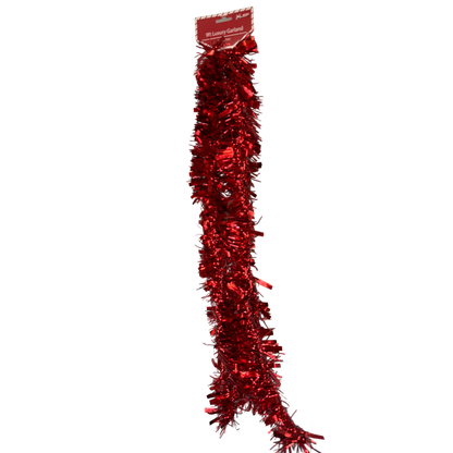 9 Foot Luxury Garland - Red