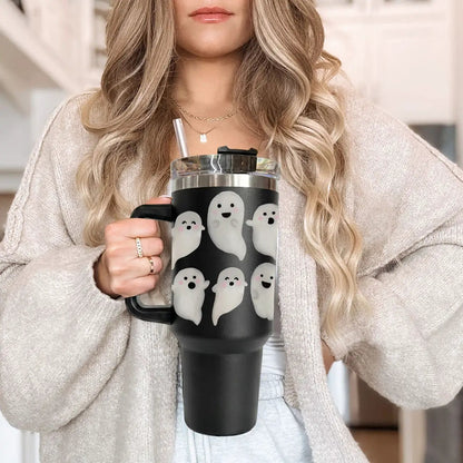 Ghosts 40oz Tumbler for Spooky Season Fun