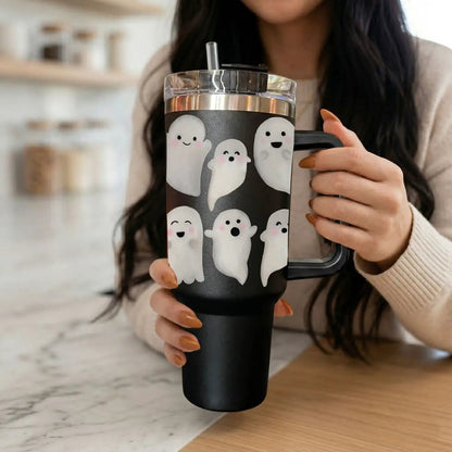 Ghosts 40oz Tumbler for Spooky Season Fun