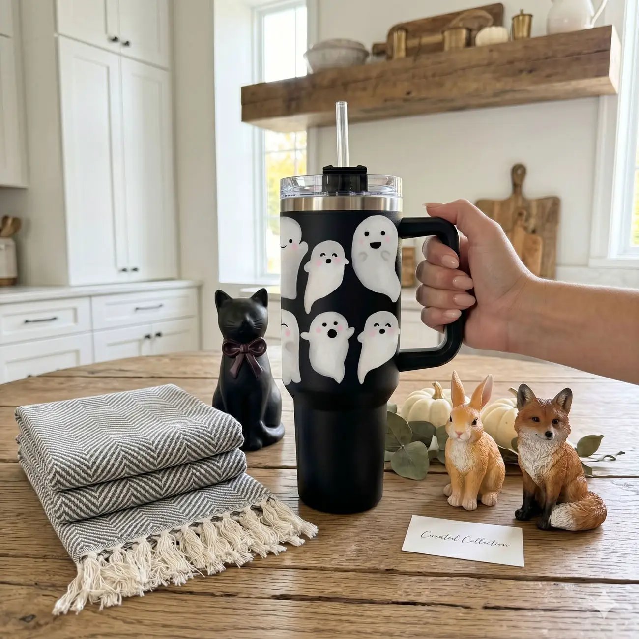 Ghosts 40oz Tumbler for Spooky Season Fun
