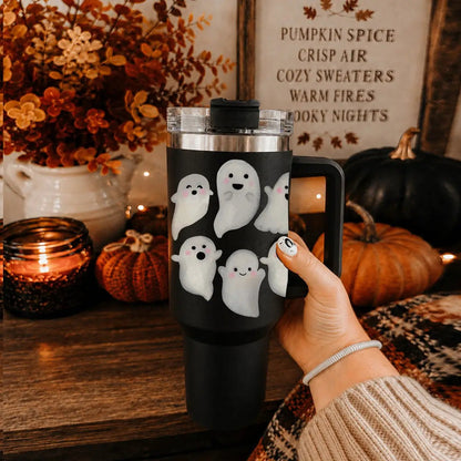 Ghosts 40oz Tumbler for Spooky Season Fun