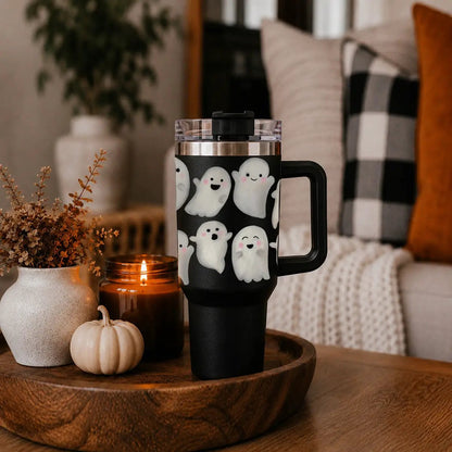 Ghosts 40oz Tumbler for Spooky Season Fun