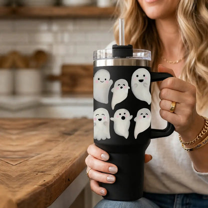 Ghosts 40oz Tumbler for Spooky Season Fun