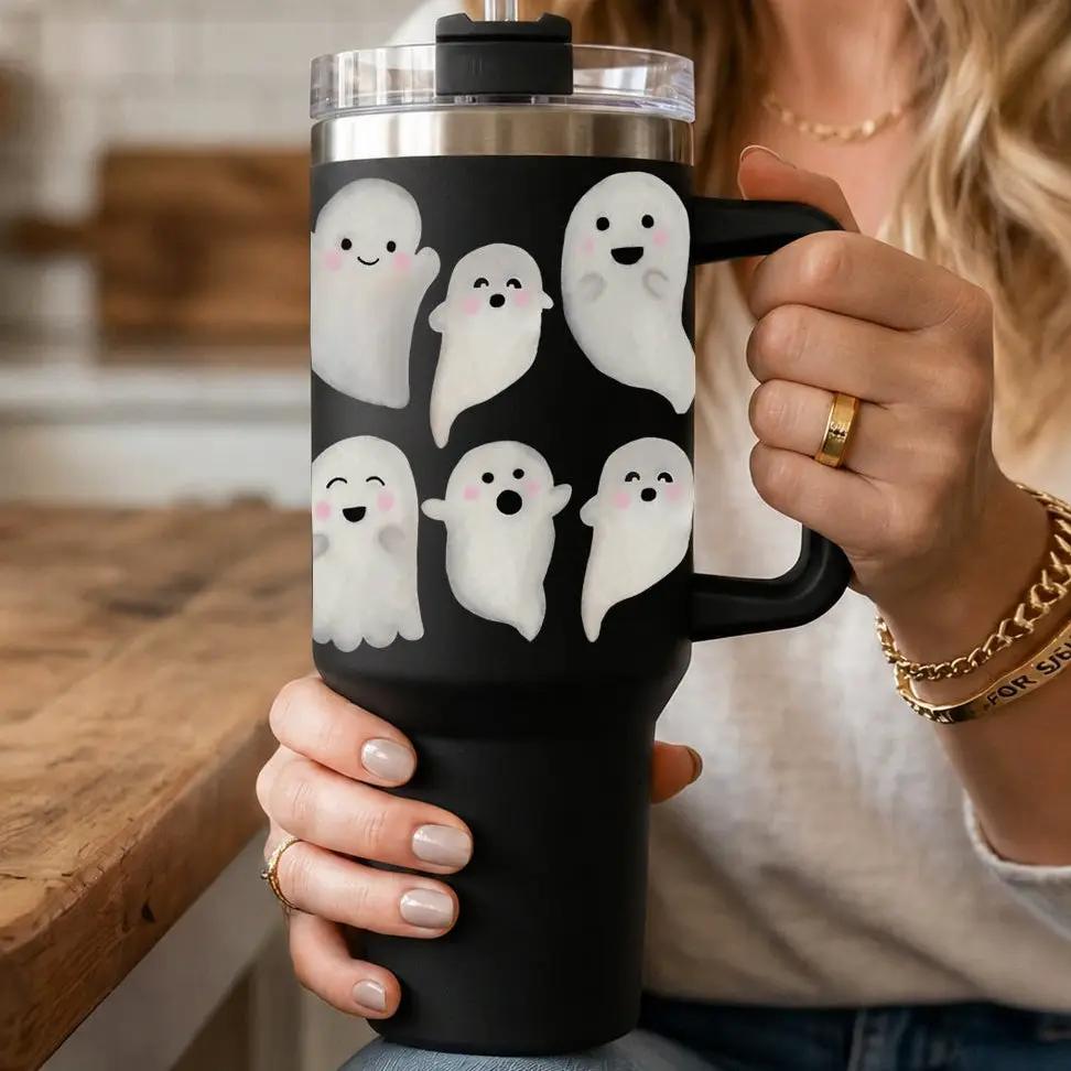 Ghosts 40oz Tumbler for Spooky Season Fun