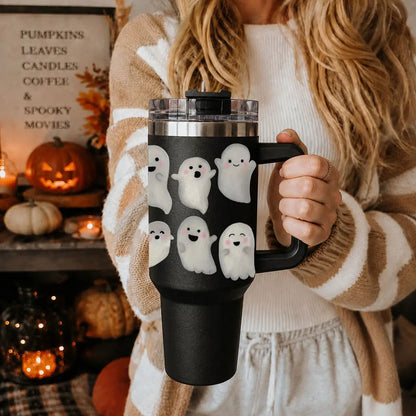 Ghosts 40oz Tumbler for Spooky Season Fun