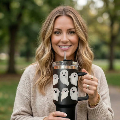 Ghosts 40oz Tumbler for Spooky Season Fun