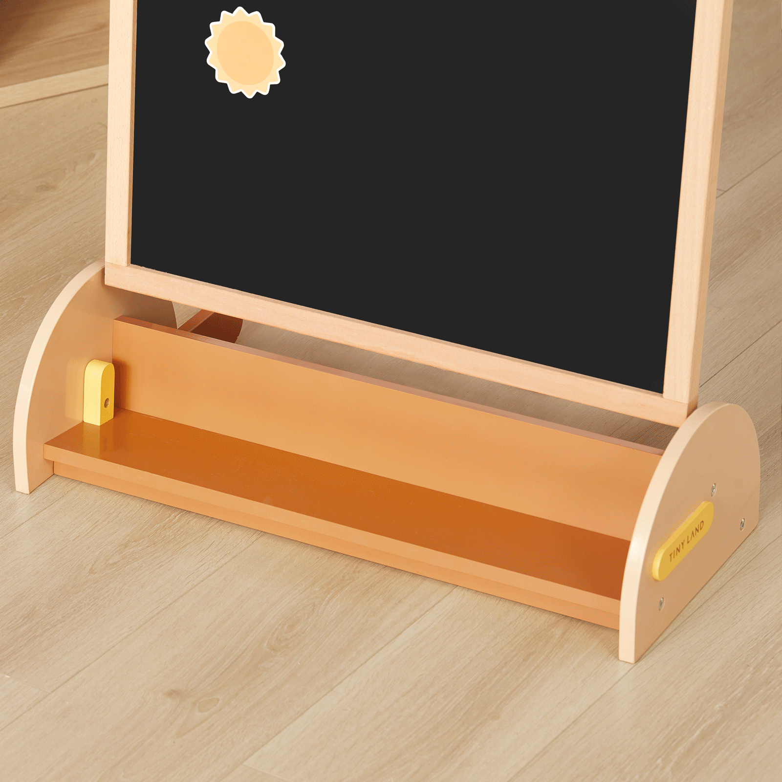 Tiny Land INC double-sided arched magnet chalkboard kids easel in natural wood on Tampa Home & Garden Store