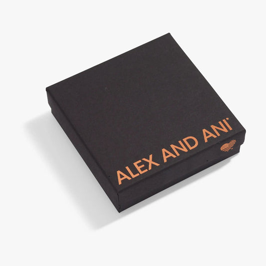 Gift box Alex and Ani black textured with copper logo on Tampa Home & Garden Store