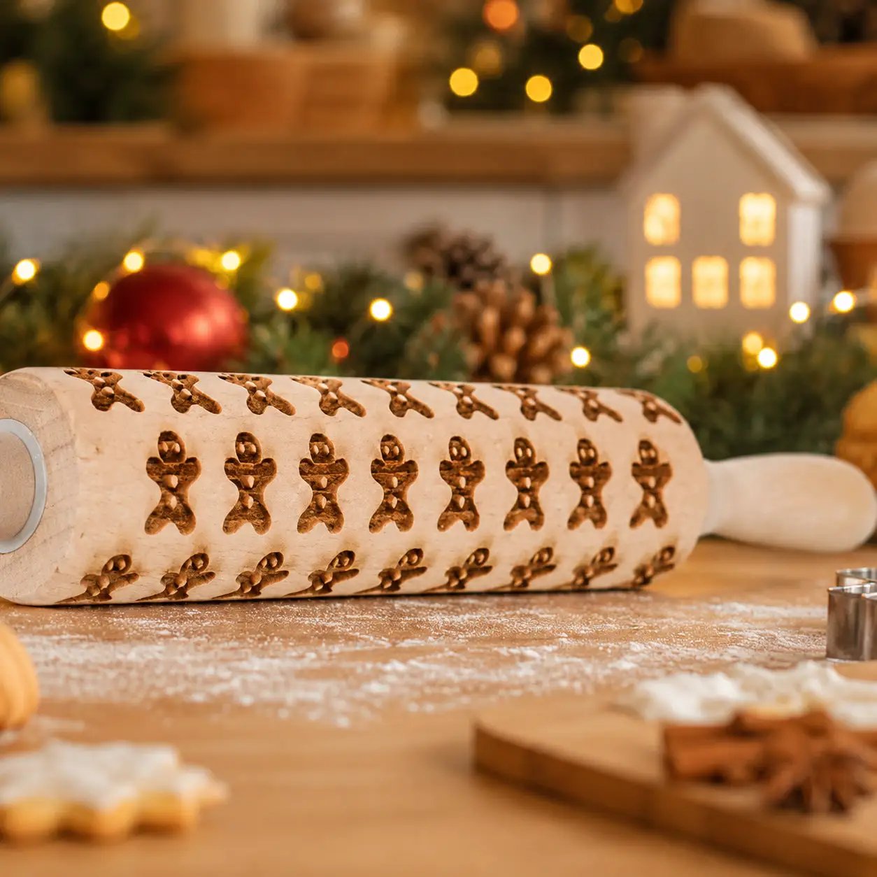 Christmas Rolling Pin Set In 10 Styles Varieties