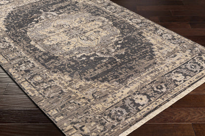 Girraween Premium Rug by Boutique Rugs in gray beige distressed pattern on Tampa Home & Garden Store