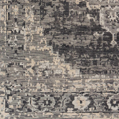 Girraween Premium Rug by Boutique Rugs in grayscale abstract pixel pattern clearance on Tampa Home & Garden Store