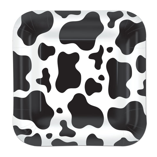 Assiette à dessert - Motif vache