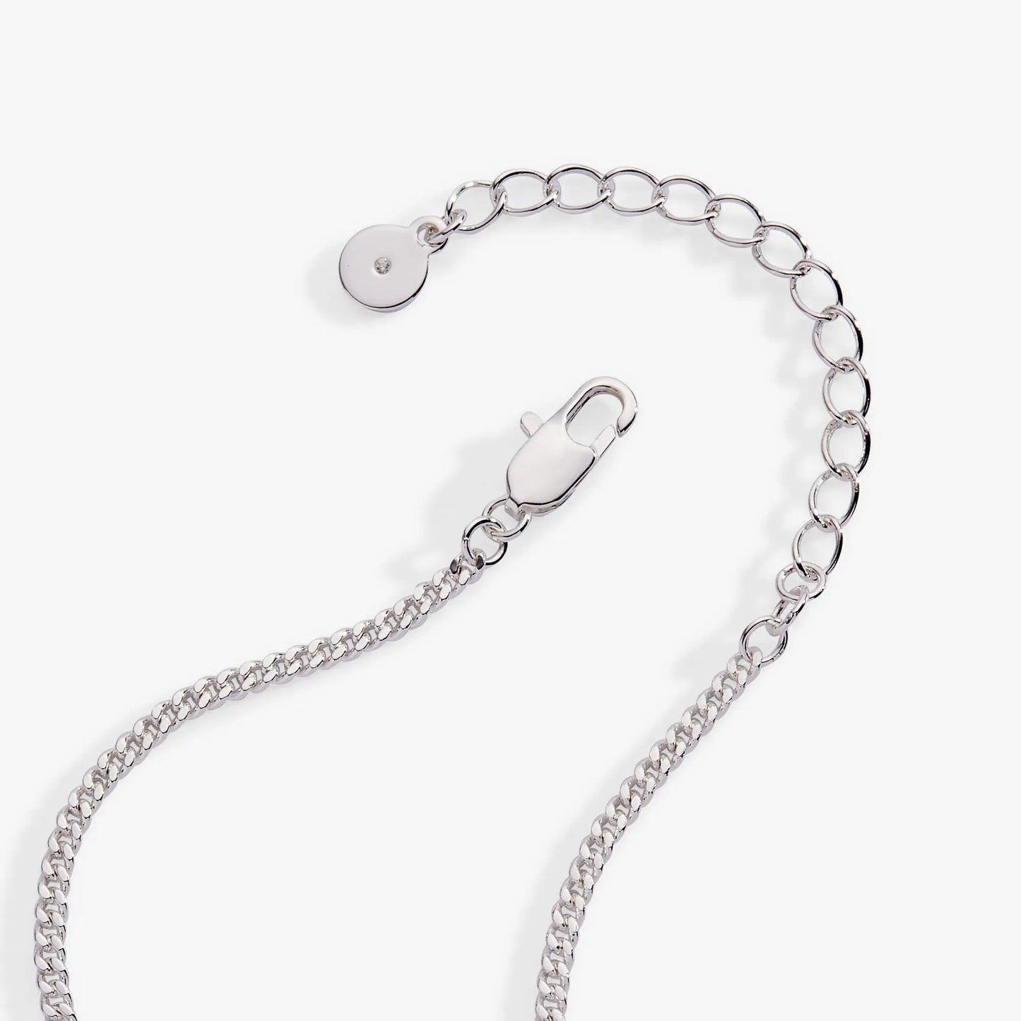 Glass Butterfly Inline Necklace by Alex and Ani, silver-tone chain with crystal round charm on Tampa Home & Garden Store