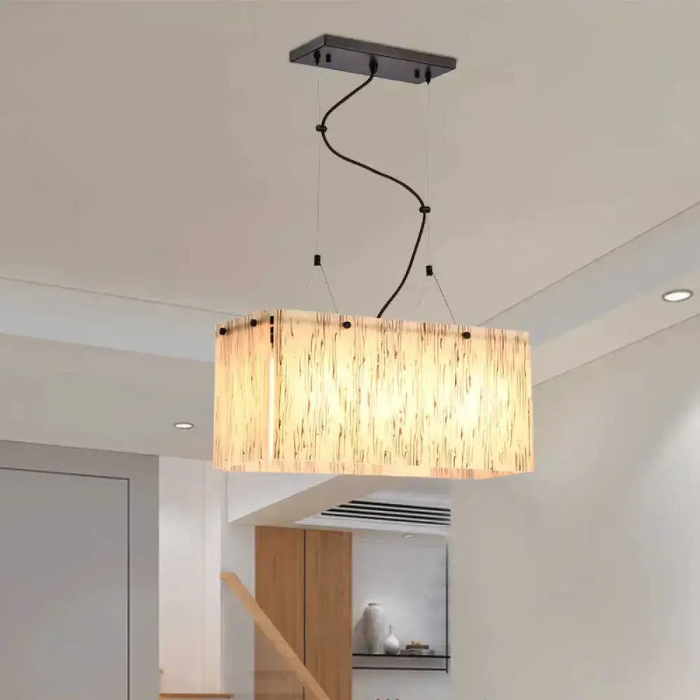 Pendant light modern bamboo and black glass island light for dining room Decorbites on Tampa Home & Garden Store