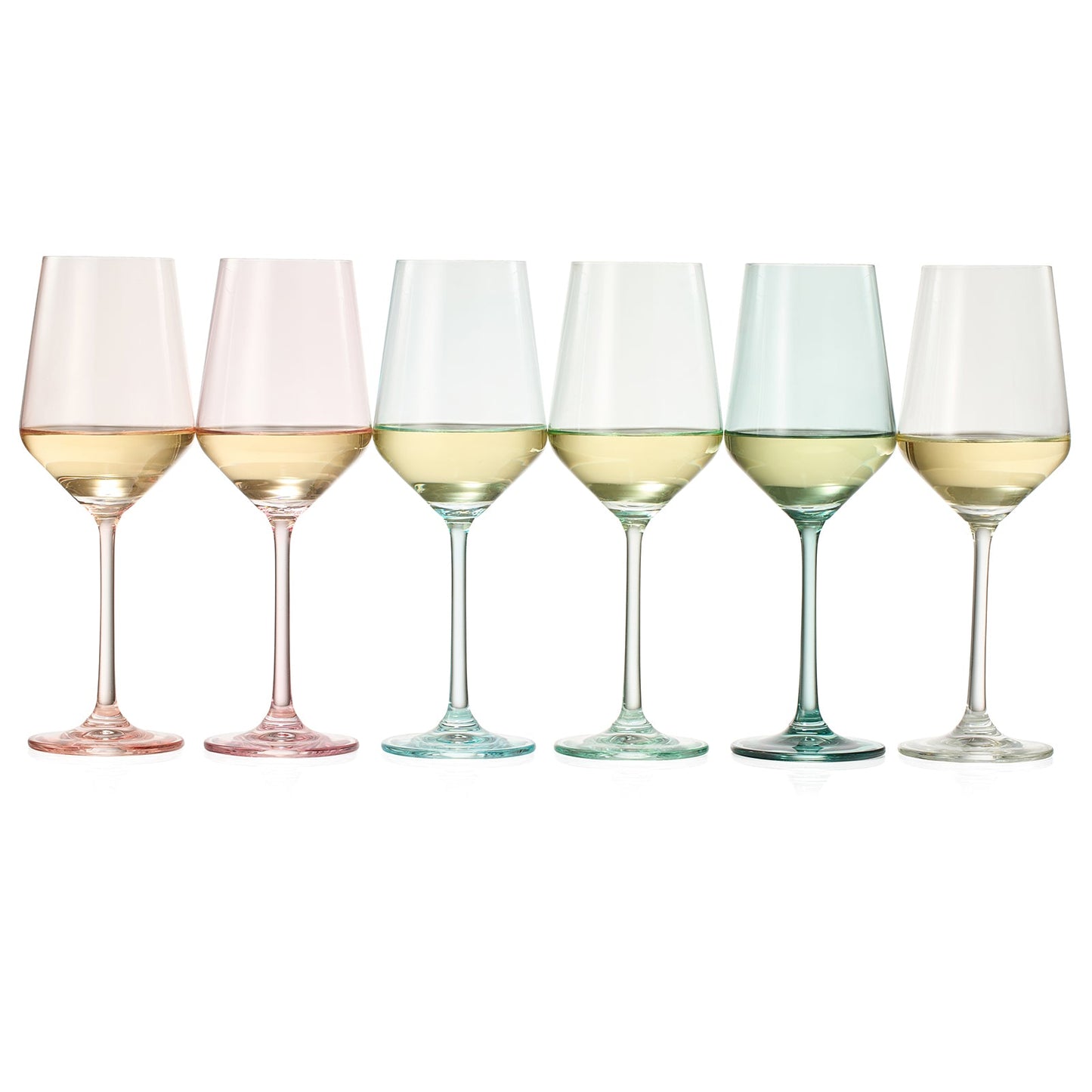 Colorata Stemmed Wine Glassware and Set of Six