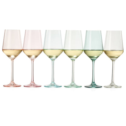 Colorata Stemmed Wine Glassware and Set of Six
