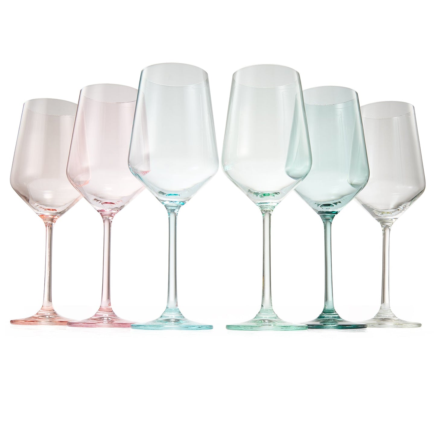 Colorata Stemmed Wine Glassware and Set of Six