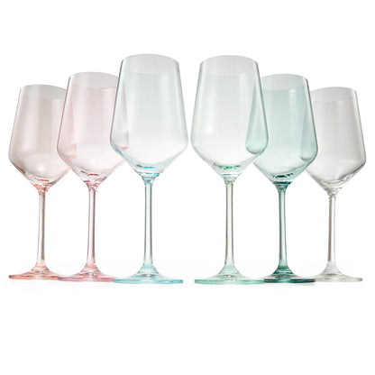 Colorata Stemmed Wine Glassware and Set of Six