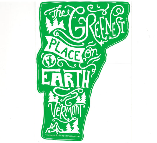 The Greenest Place on Earth - Vermont Decal - Tampa Home & Garden Store